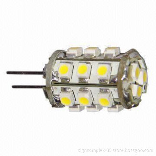 G4 LED Bulb with High-output LED Chip, Comparable to 10W Bulb and Estimated over 50,000-hour Life
